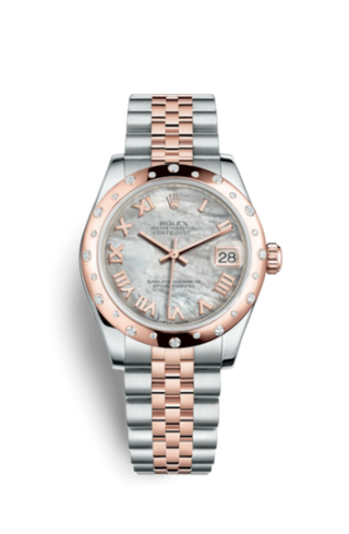 Rolex - 178341-0005  Datejust 31 Rolesor Everose Domed Diamond / Jubilee / MOP Roman