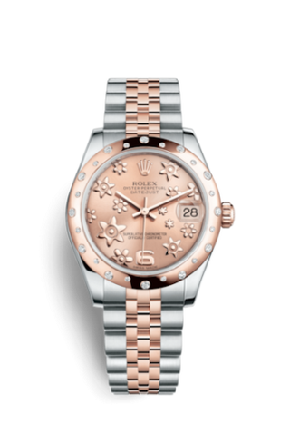 Rolex - 178341-0006  Datejust 31 Rolesor Everose Domed Diamond / Jubilee / Pink Floral