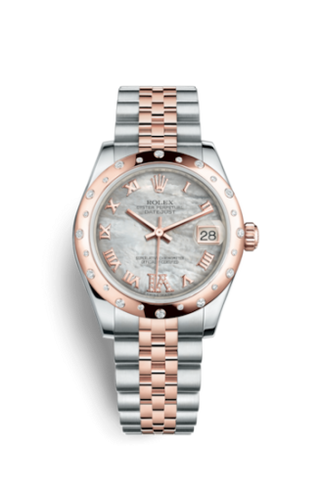 Rolex - 178341-0007  Datejust 31 Rolesor Everose Domed Diamond / Jubilee / MOP Roman