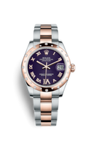 Rolex Datejust 31 Stainless Steel Domed Diamond / Oyster / Pink MOP - Roman (178341-0011)