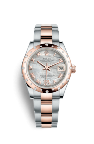 Rolex - 178341-0012  Datejust 31 Rolesor Everose Domed Diamond / Oyster / MOP Roman