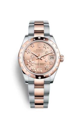 Rolex - 178341-0013  Datejust 31 Rolesor Everose Domed Diamond / Oyster / Pink Floral