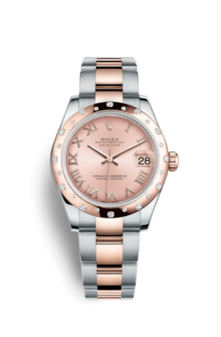 Rolex - 178341-0016  Datejust 31 Rolesor Everose Domed Diamond / Oyster / Pink Roman