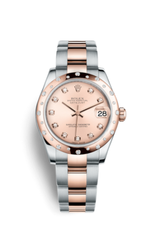 Rolex - 178341-0017  Datejust 31 Rolesor Everose Domed Diamond / Oyster / Pink Diamond