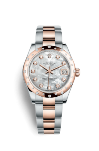 Rolex - 178341-0018  Datejust 31 Rolesor Everose Domed Diamond / Oyster / MOP