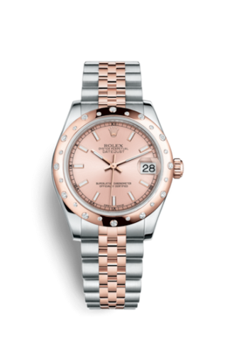 Rolex - 178341-0023  Datejust 31 Rolesor Everose Domed Diamond / Jubilee / Pink