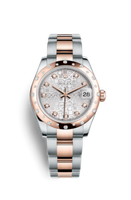 Rolex Datejust 31 Rolesor Everose Domed / Oyster / Chocolate Roman (178341-0036)