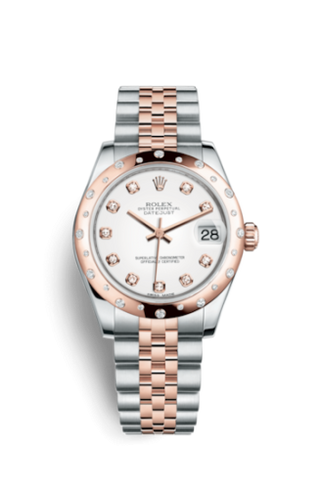 Rolex - 178341-0044  Datejust 31 Rolesor Everose Domed Diamond / Jubilee / White Diamond