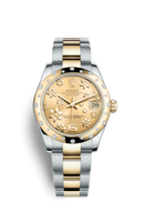 Rolex Datejust 31 Yellow Gold Diamond / President / Steel Roman (178343-0003)