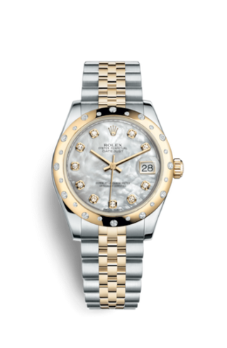 Rolex - 178343-0017  Datejust 31 Rolesor Yellow Domed Diamond / Jubilee / MOP Diamond