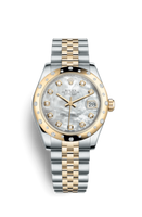 Rolex Datejust 31 Rolesor Yellow Diamond / Oyster / Black Diamond (178343-0017)