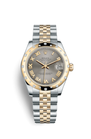 Rolex - 178343-0022  Datejust 31 Rolesor Yellow Domed Diamond / Jubilee / Steel Roman