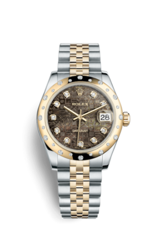 Rolex - 178343-0027  Datejust 31 Rolesor Yellow Domed Diamond / Jubilee / Black MOP Computer