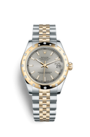 Rolex Datejust 31 Yellow Gold Domed / Oyster / Champagne Roman (178343-0028)