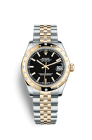 Rolex Datejust 31 Rolesor Yellow Domed / Oyster / Silver Computer (178343-0031)