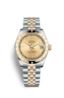 Rolex Datejust 31 Yellow Gold Diamond / President / Silver (178343-0050)