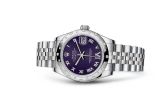 Rolex - 178344-0002  Datejust 31 Stainless Steel Domed Diamond / Jubilee / Purple - Roman