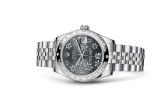 Rolex - 178344-0003  Datejust 31 Stainless Steel Domed Diamond / Jubilee / Dark Rhodium Floral