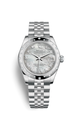 Rolex - 178344-0004  Datejust 31 Stainless Steel Domed Diamond / Jubilee / MOP - Roman