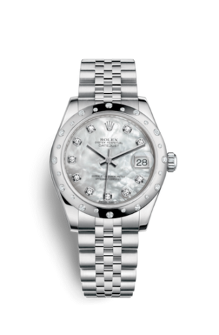 Rolex - 178344-0006  Datejust 31 Stainless Steel Domed Diamond / Jubilee / MOP