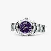 Rolex - 178344-0016  Datejust 31 Stainless Steel Domed Diamond / Oyster / Purple - Roman