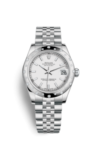 Rolex - 178344-0045  Datejust 31 Stainless Steel Domed Diamond / Jubilee / White