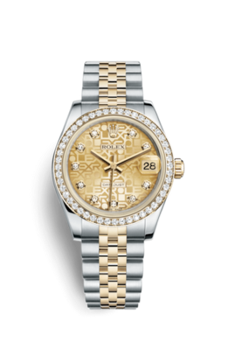 Rolex - 178383-0002  Datejust 31 Rolesor Yellow Diamond / Jubilee / Champagne Computer