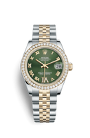 Rolex Datejust 31 Everose Fluted / President / White Roman (178383-0005)