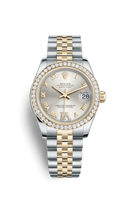 Rolex Datejust 31 Rolesor Everose Fluted / Jubilee / White Roman (178383-0007)