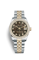 Rolex Datejust 31 Yellow Gold Fluted / President / Black (178383-0009)