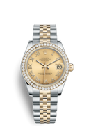 Rolex Datejust 31 Stainless Steel Domed Diamond / Jubilee / Rhodium - Roman (178383-0011)