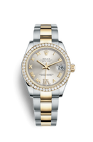 Rolex Datejust 31 Rolesor Yellow Diamond / Oyster / Champagne Roman (178383-0019)