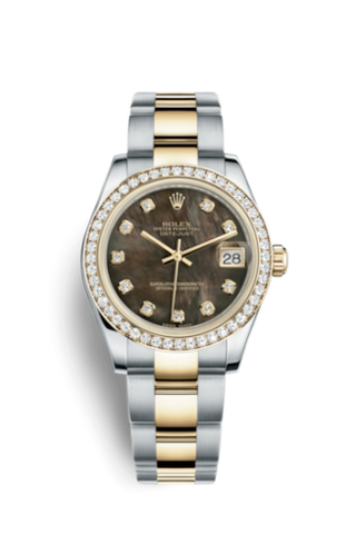 Rolex - 178383-0021  Datejust 31 Rolesor Yellow Diamond / Oyster / Black MOP