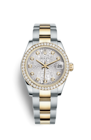 Rolex - 178383-0022  Datejust 31 Rolesor Yellow Diamond / Oyster / Silver Computer