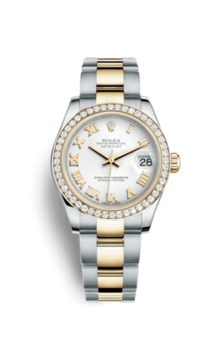 Rolex - 178383-0024  Datejust 31 Rolesor Yellow Diamond / Oyster / White Roman