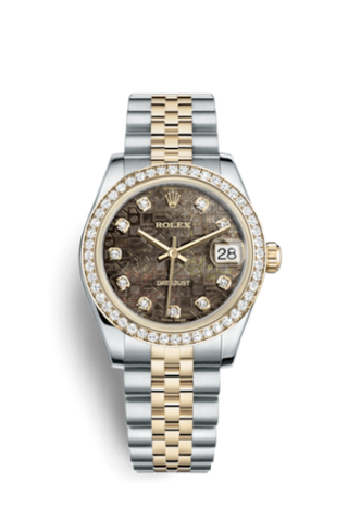 Rolex - 178383-0030  Datejust 31 Rolesor Yellow Diamond / Jubilee / Black MOP Computer