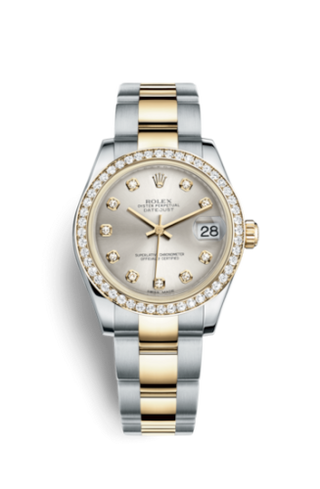 Rolex - 178383-0041  Datejust 31 Rolesor Yellow Diamond / Oyster / Silver Diamond