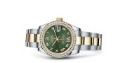 Rolex - 178383-0043  Datejust 31 Rolesor Yellow Diamond / Oyster / Green Roman