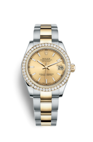 Rolex - 178383-0048  Datejust 31 Rolesor Yellow Diamond / Oyster / Champagne