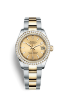 Rolex Datejust 31 Rolesor Everose Domed / Jubilee / White Roman (178383-0048)