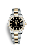 Rolex Datejust 31 Rolesor Yellow Fluted / Oyster / Silver Roman (178383-0054)