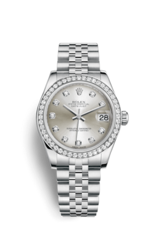 Rolex - 178384-0003  Datejust 31 Stainless Steel Diamond / Jubilee / Silver - Diamond