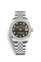 Rolex Datejust 31 Rolesor Everose Domed Diamond / Jubilee / MOP Roman (178384-0005)