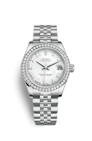 Rolex - 178384-0006  Datejust 31 Stainless Steel Diamond / Jubilee / White - Roman