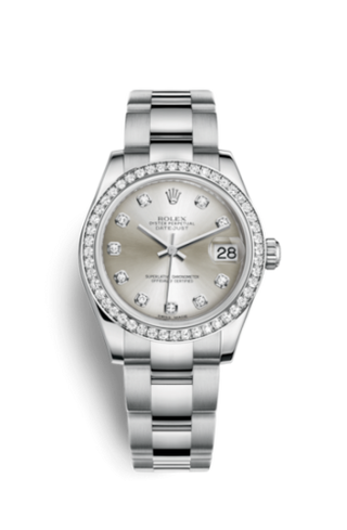 Rolex - 178384-0017  Datejust 31 Stainless Steel Diamond / Oyster / Silver Diamond