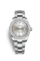 Rolex Datejust 31 Stainless Steel Domed / Jubilee / Rhodium Roman (178384-0017)