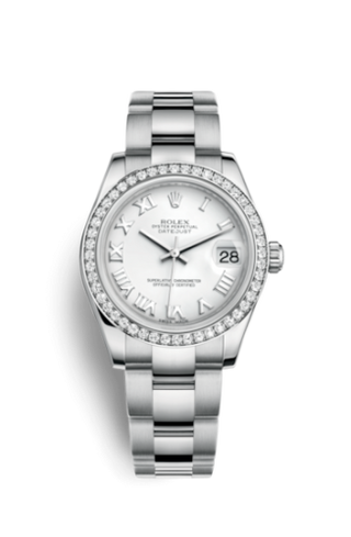 Rolex - 178384-0020  Datejust 31 Stainless Steel Diamond / Oyster / White - Roman