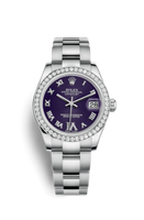 Rolex Datejust 31 Rolesor Fluted Diamond / Jubilee / Silver Computer (178384-0027.)