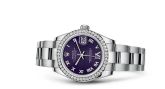 Rolex - 178384-0027.  Datejust 31 Stainless Steel Diamond / Oyster / Purple - Roman