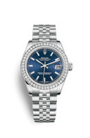 Rolex Datejust 31 Stainless Steel Domed Diamond / Jubilee / Silver (178384-0029)